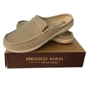 Gecko Man Slip-On Beige Loafers for Men - Size 13 - NEW